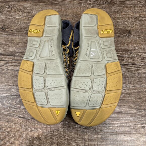 Keen Uneek Evo Shoes Men\'s 11.5 Blue Yellow Woven Slip On Sandals Outdoor Water main image 6